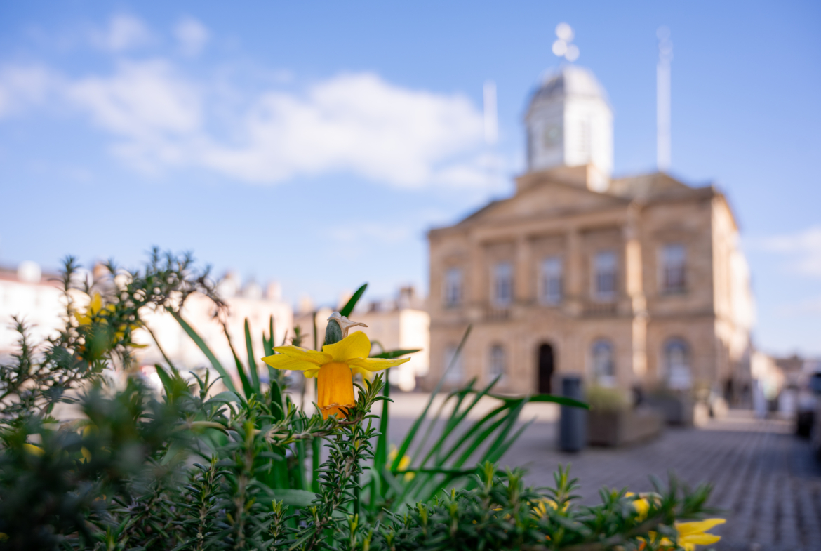 Kelso Square in Spring