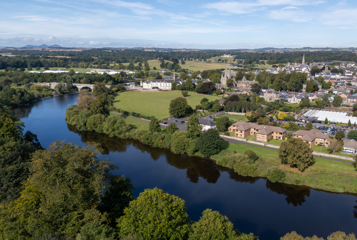 Aerial view of Kelso